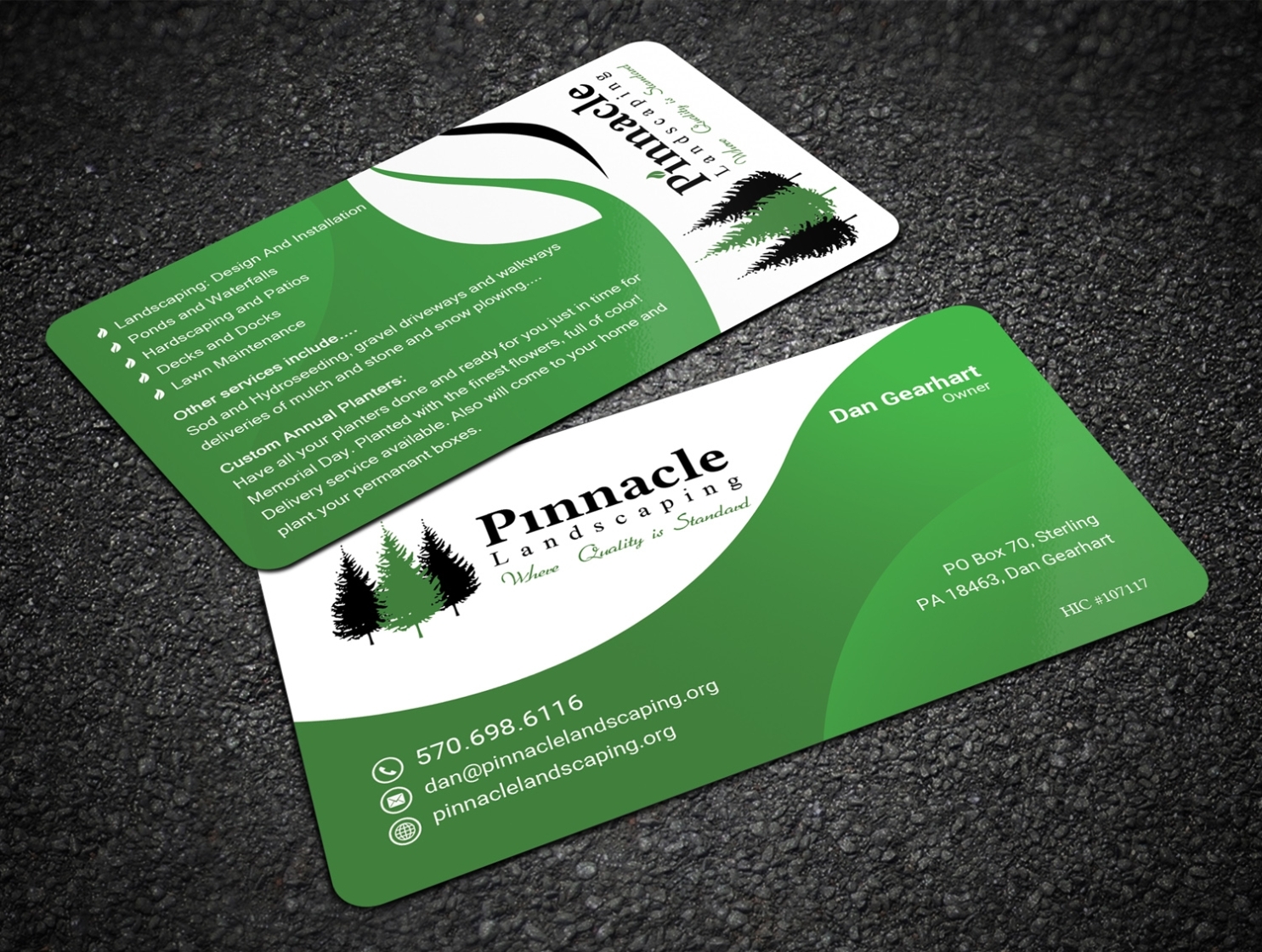 Lawn Care Business Cards Graphics : Business Card Landscaping Designs Inside Gardening Business Cards Templates