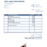 Lawn Care Invoices * Invoice Template Ideas regarding Maintenance Invoice Template Free