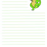 Letter Template For Boys. Download Our Free Dragon Template. for Letter Writing Template For Kids