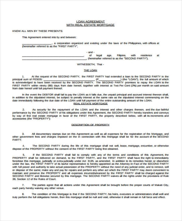 Loan Agreement With Collateral Template Philippines | Pdf Template With Regard To Collateral Loan Agreement Template