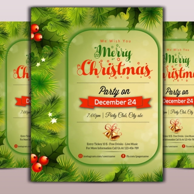 Merry Christmas Flyer Template Template For Free Download On Pngtree Throughout Free Holiday Flyer Templates