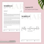 Minimalist Letterhead - Ms Word Business Letter Templates - Editable with regard to Letterhead Text Template
