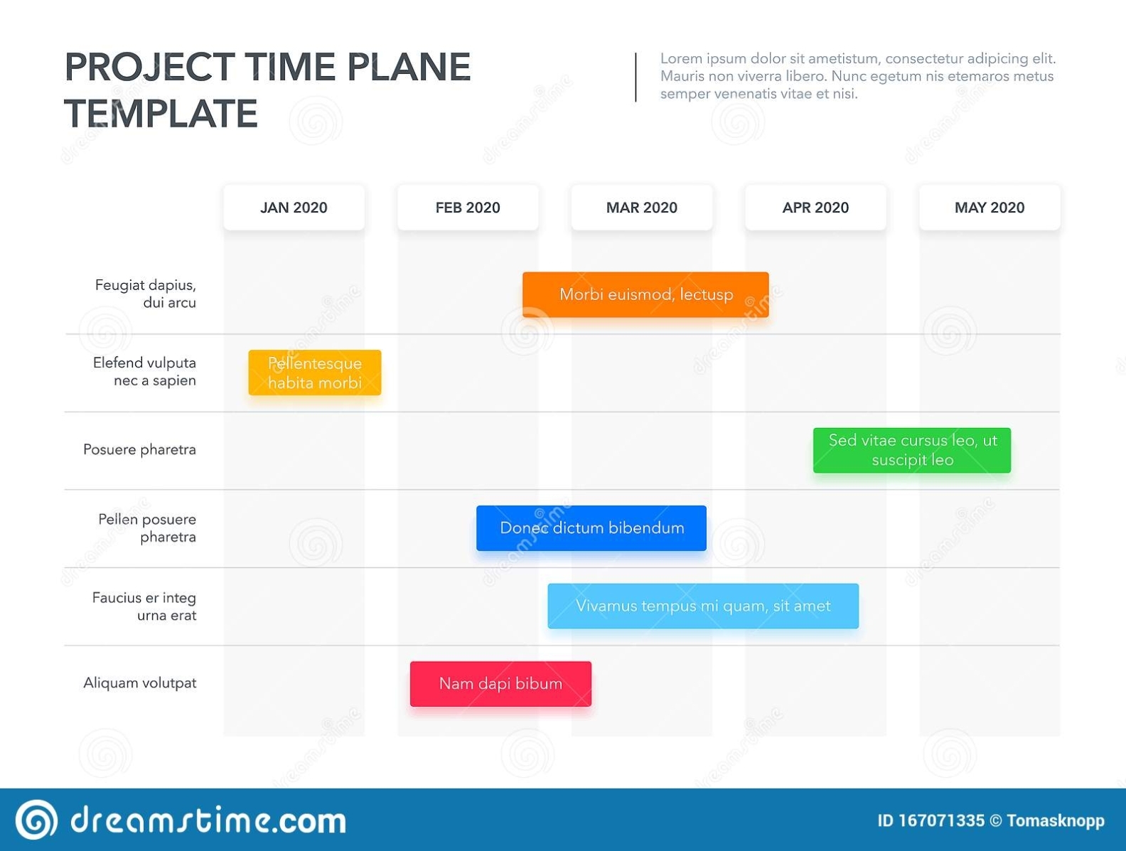 Modern Business Project Time Plan Template With Project Tasks In Time pertaining to New Business Project Plan Template