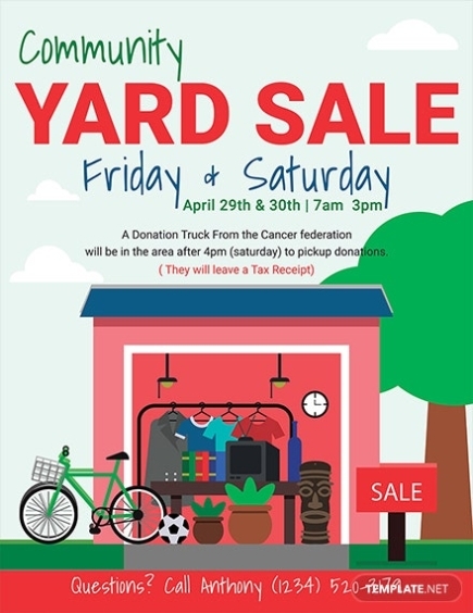 Neighborhood Yard Sale Flyer Free Template - Printable Templates Intended For Garage Sale Flyer Template