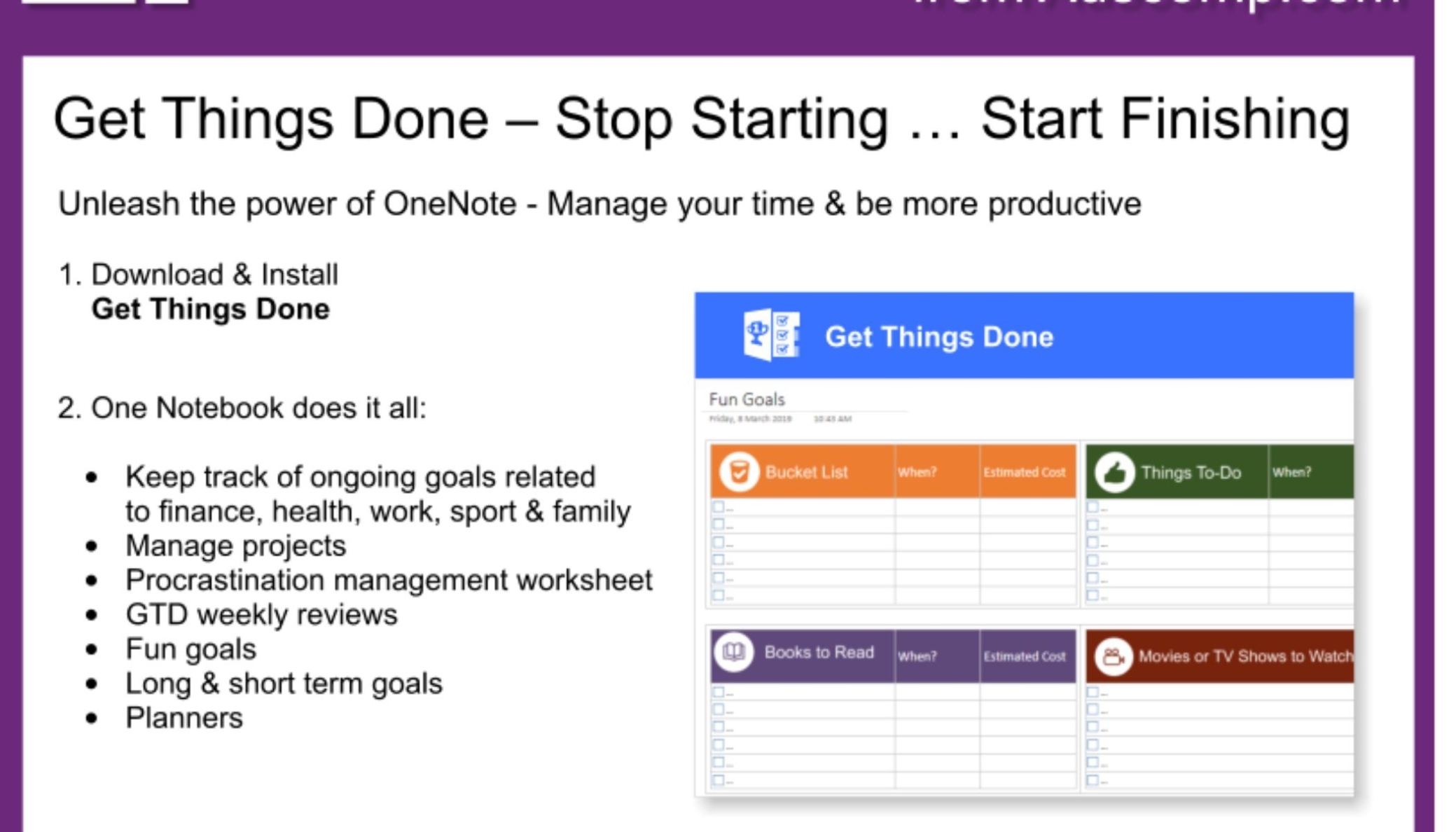 Onenote Project Management Template : Project Management For Onenote Pertaining To One Note Templates