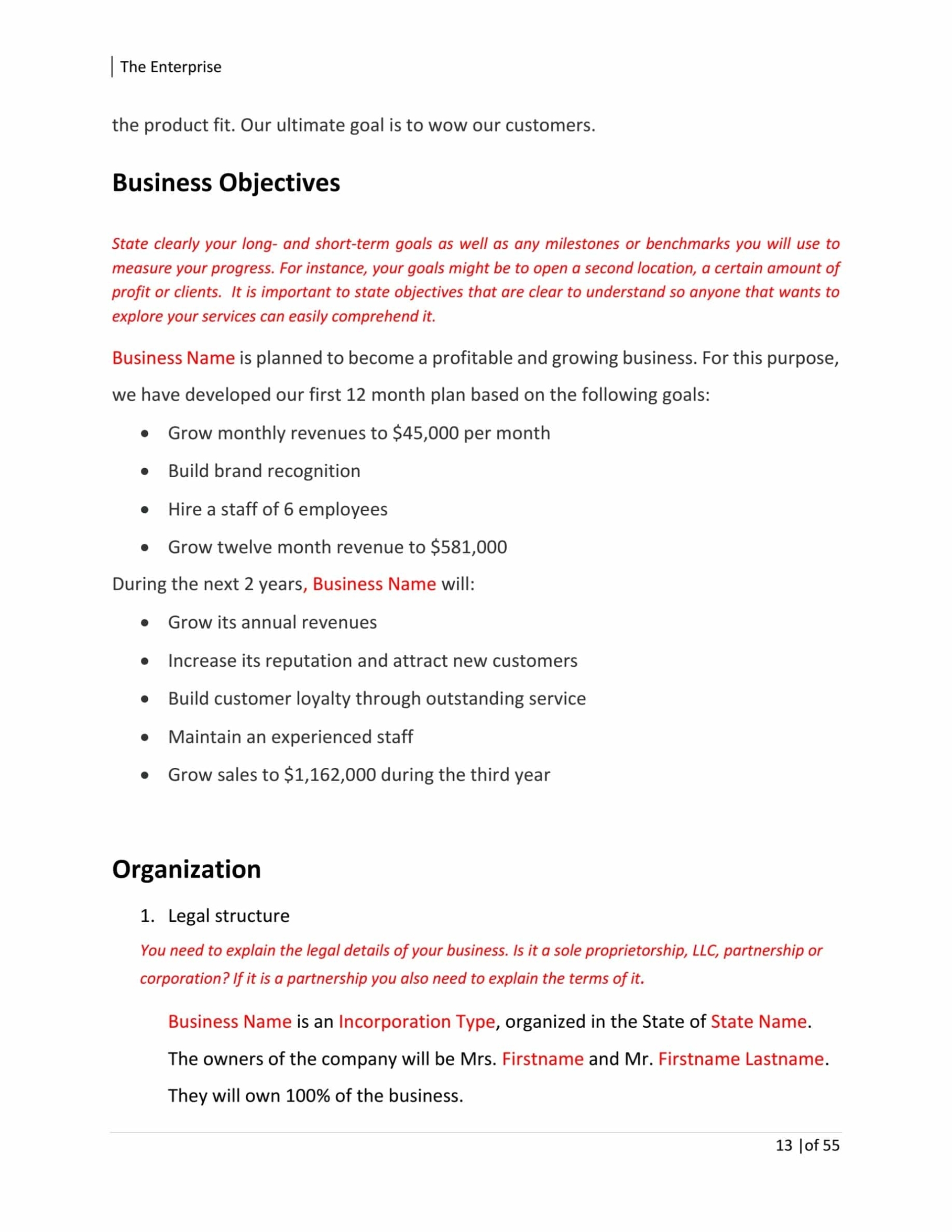 Online Fashion Boutique Business Plan Template Sample Pages - Black Box in Business Plan Template For Clothing Line