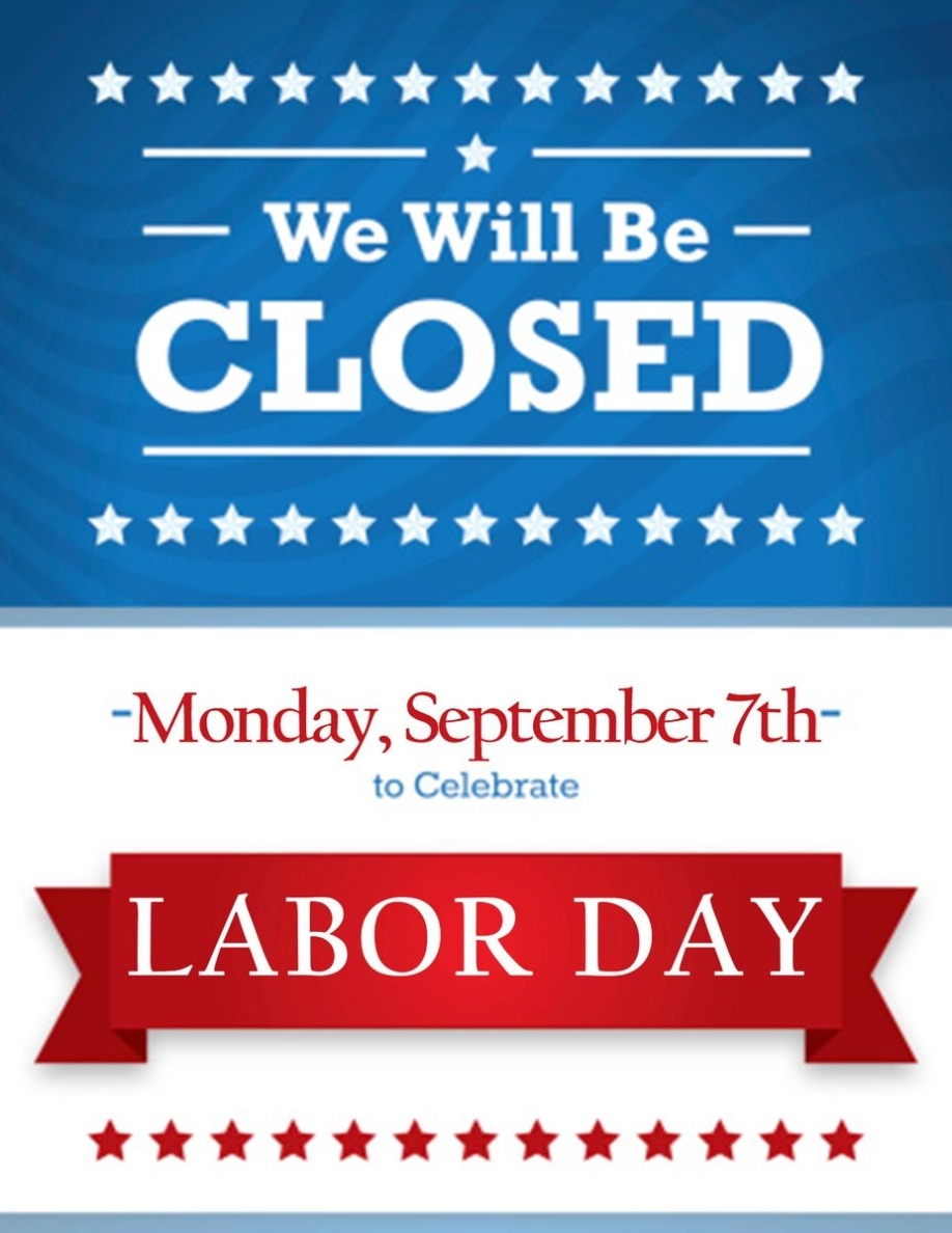 Ortho Center Of Il On Twitter: &quot;Our Office Will Be Closed Monday inside Business Closed Sign Template