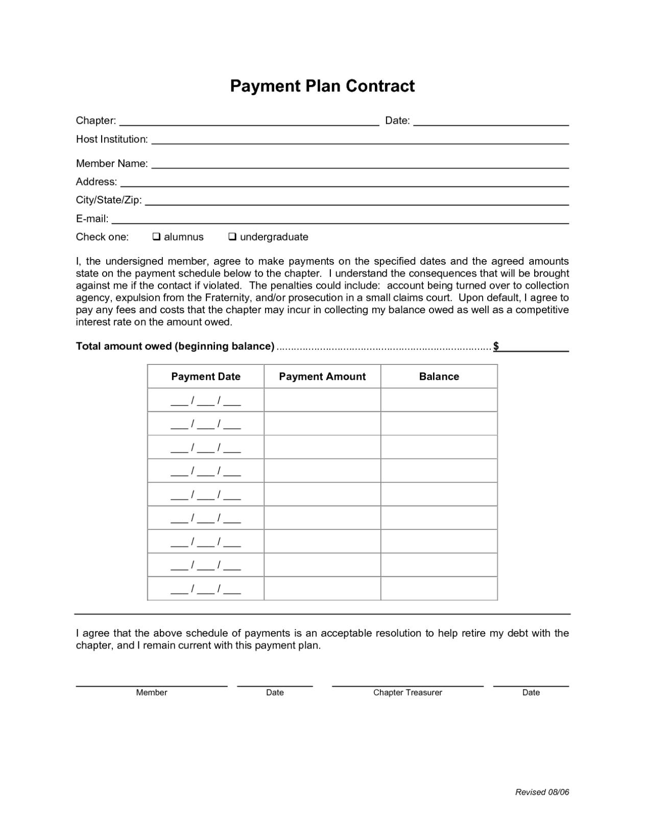 Payment Plan Agreement Templates - Word Excel Samples Inside Laptop Loan Agreement Template