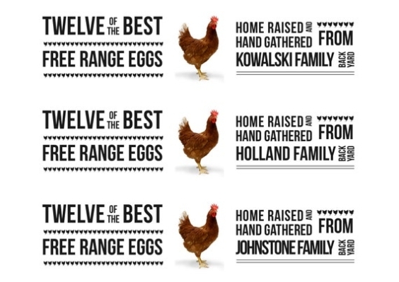 Personalised Egg Carton Labels. Pdf Version To Print On A4 For Egg Carton Labels Template