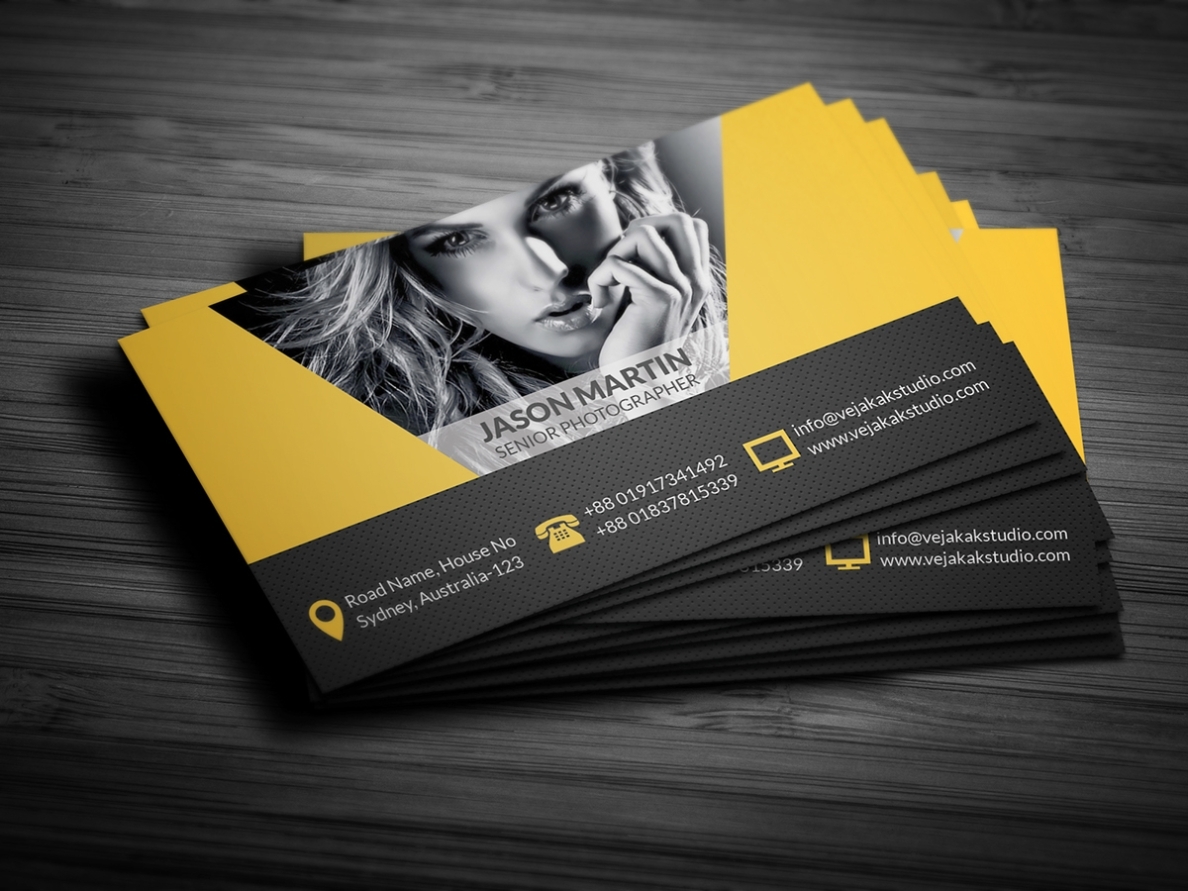 Photography Business Card On Behance inside Free Business Card Templates For Photographers