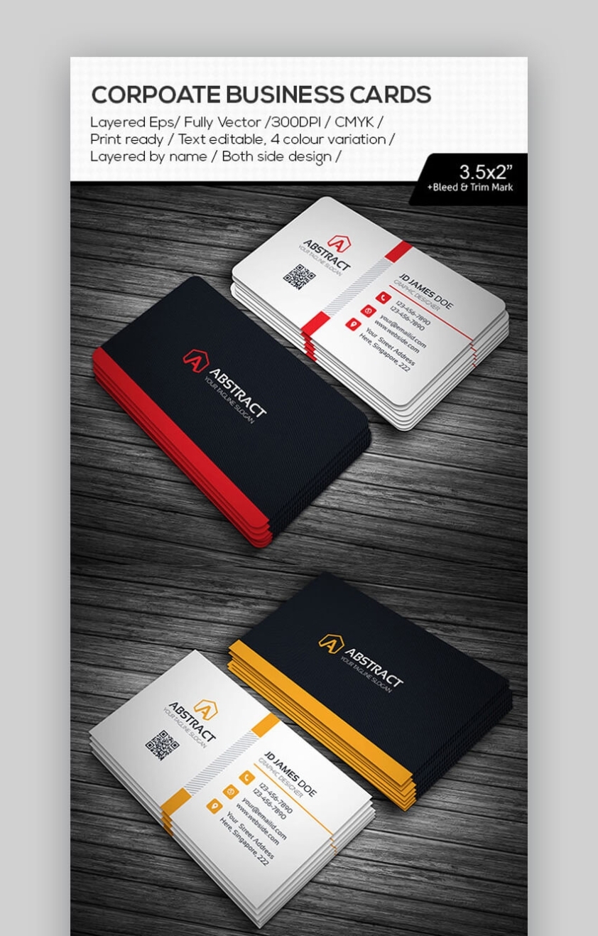 Photoshop Business Card Template With Bleed in Photoshop Business Card Template With Bleed