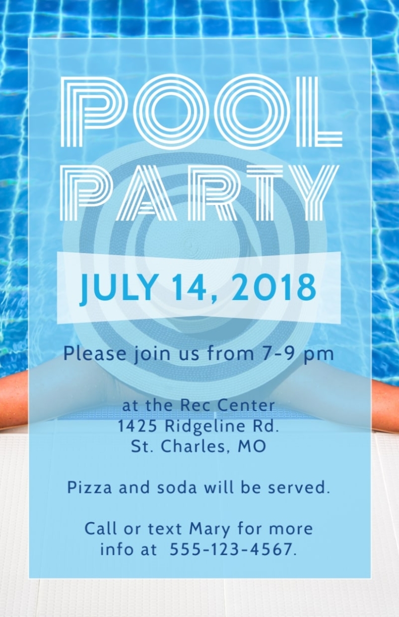 Pool Party Flyer Template | Mycreativeshop Pertaining To Free Pool Party Flyer Templates