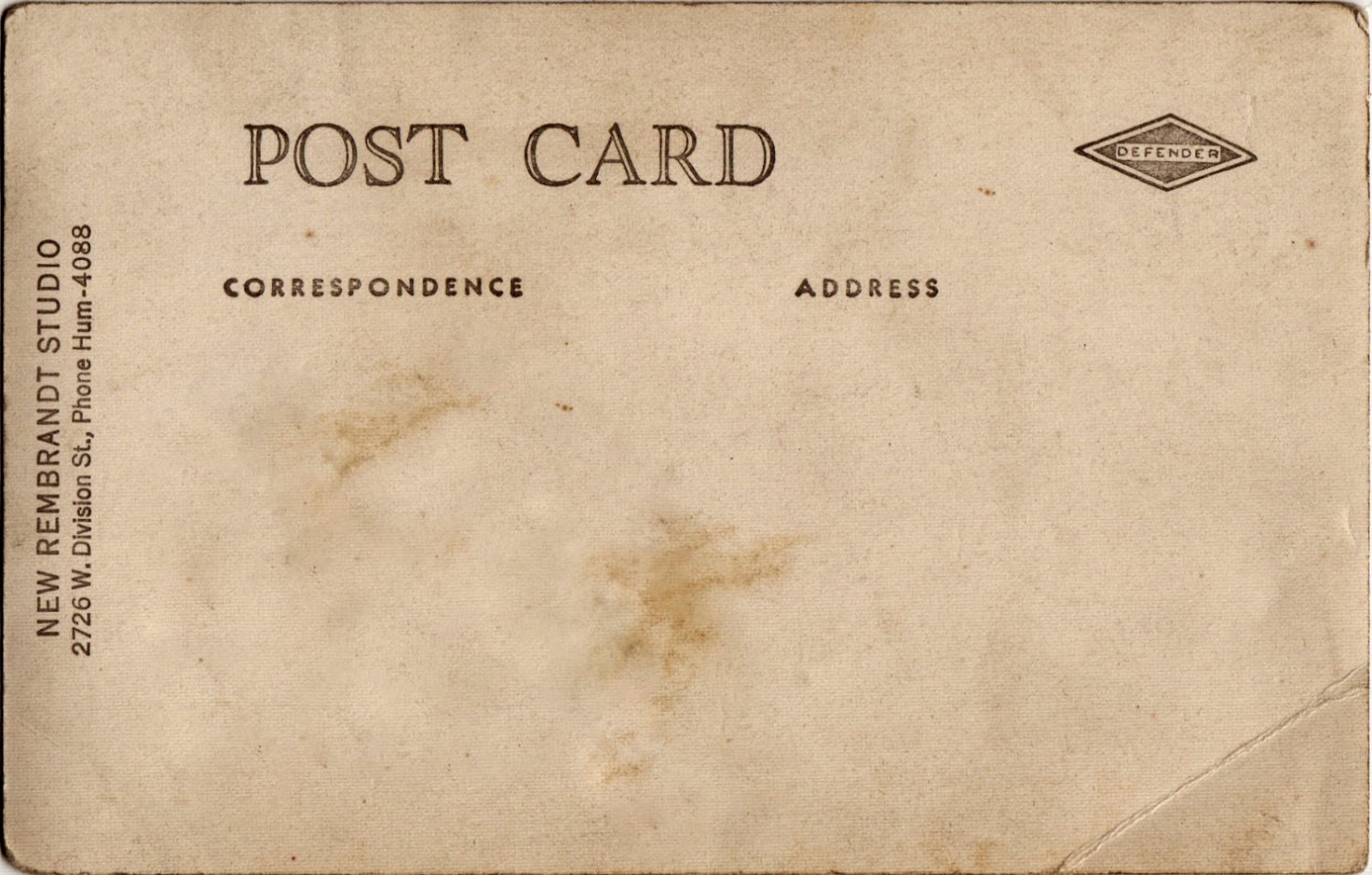 Postalatry: Moving Day And Blank Vintage Postcards Inside Back Of Postcard Template Photoshop