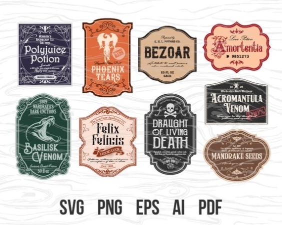 Potion Label Sheet Harry Potter Potion Labels Harry Potter Potions with Harry Potter Potion Labels Templates