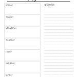 Printable Meal Planning Template - Paper Trail Design inside Menu Schedule Template