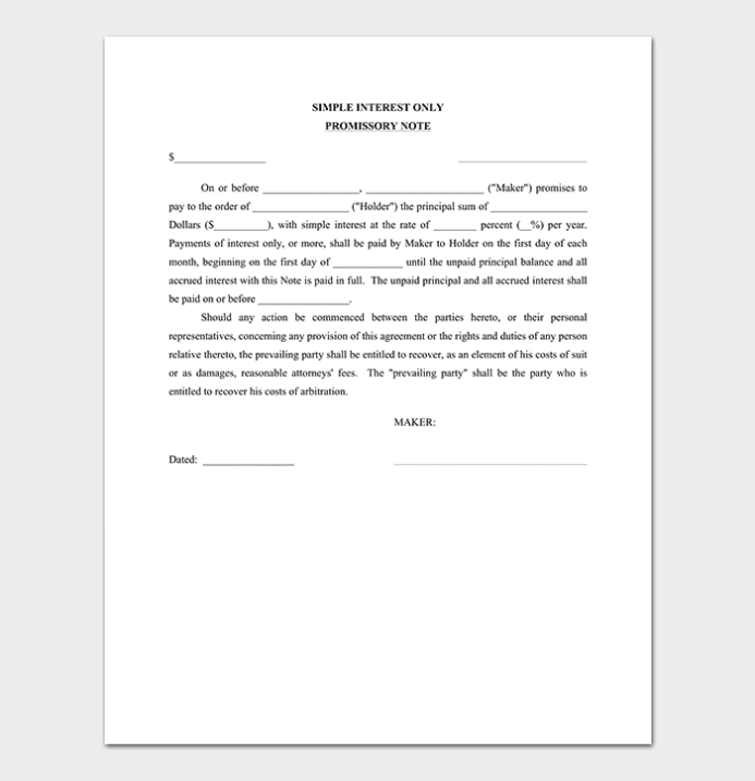 Promissory Note Template - 40+ Free (For Word, Pdf) With Regard To Auto Promissory Note Template