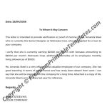 Proof Of Income Letter | Editable | Pdf - Premium Printable Templates with Proof Of Income Letter Template
