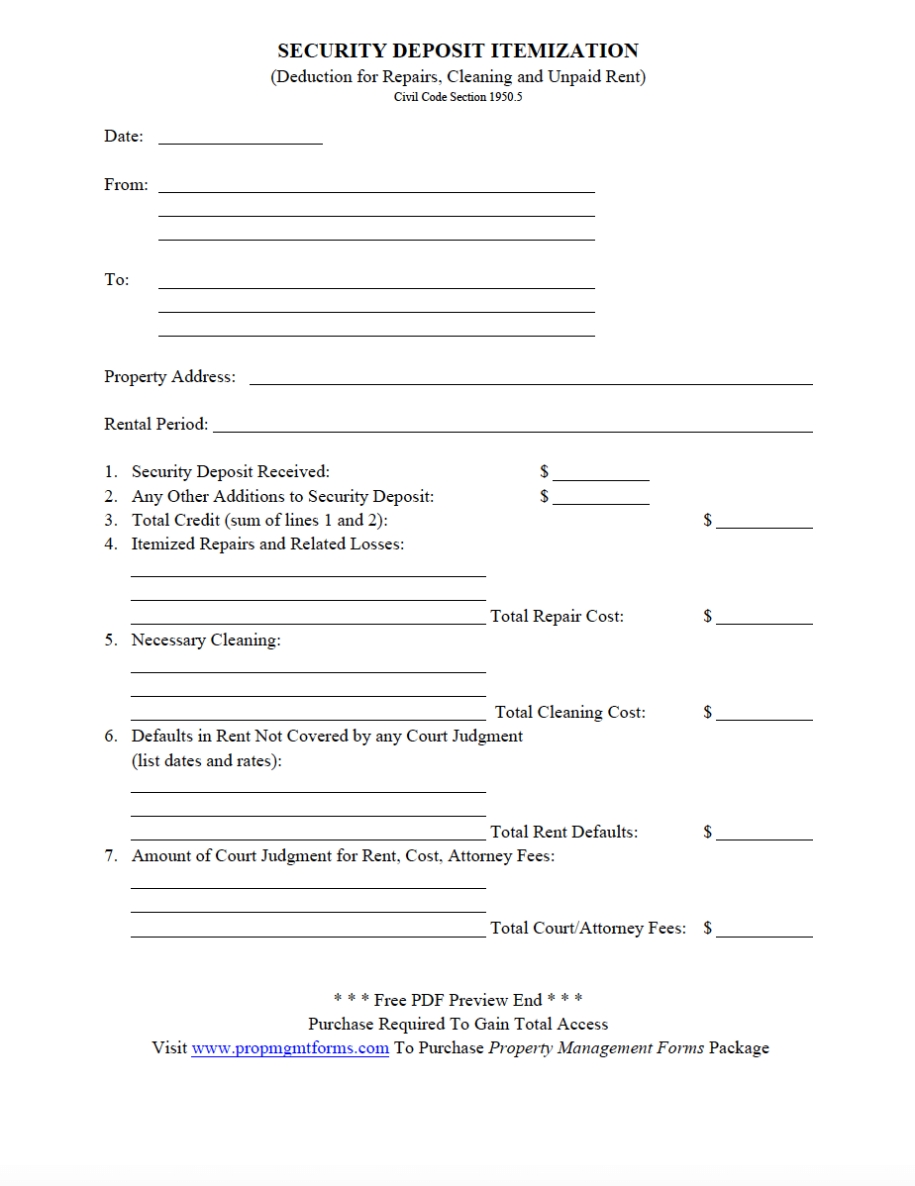 Property Management Forms | Contracts, Agreements, Templates | Download With Regard To Pre Contract Deposit Agreement Template