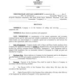 Purchase And Sale Agreement For Equipment In Word And Pdf Formats throughout Promise To Sell Agreement Template