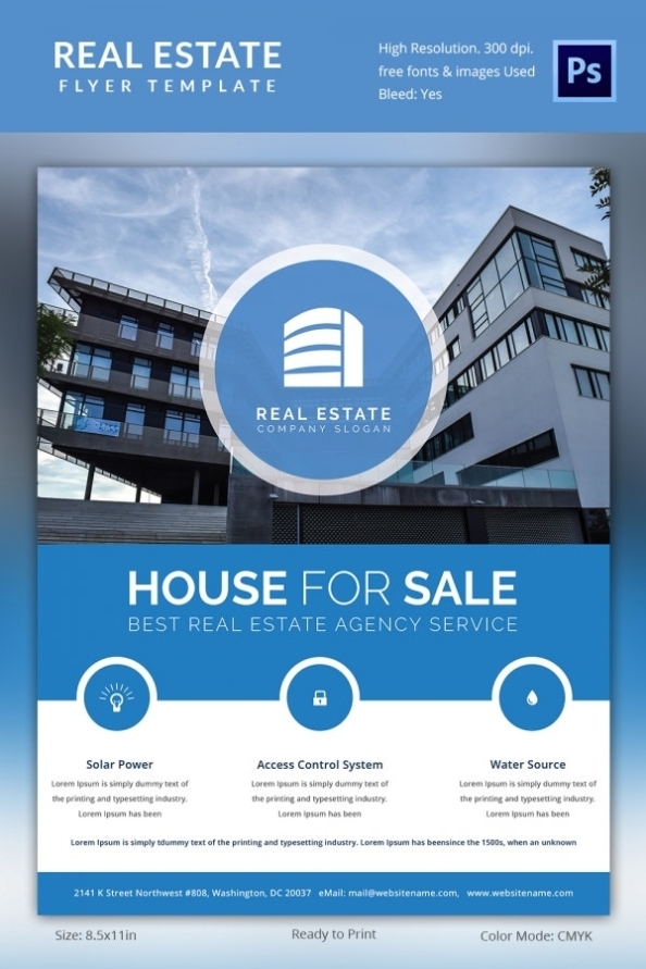 Real Estate Flyer Template - 35+ Free Psd, Ai, Vector Eps Format Pertaining To For Sale By Owner Flyer Template
