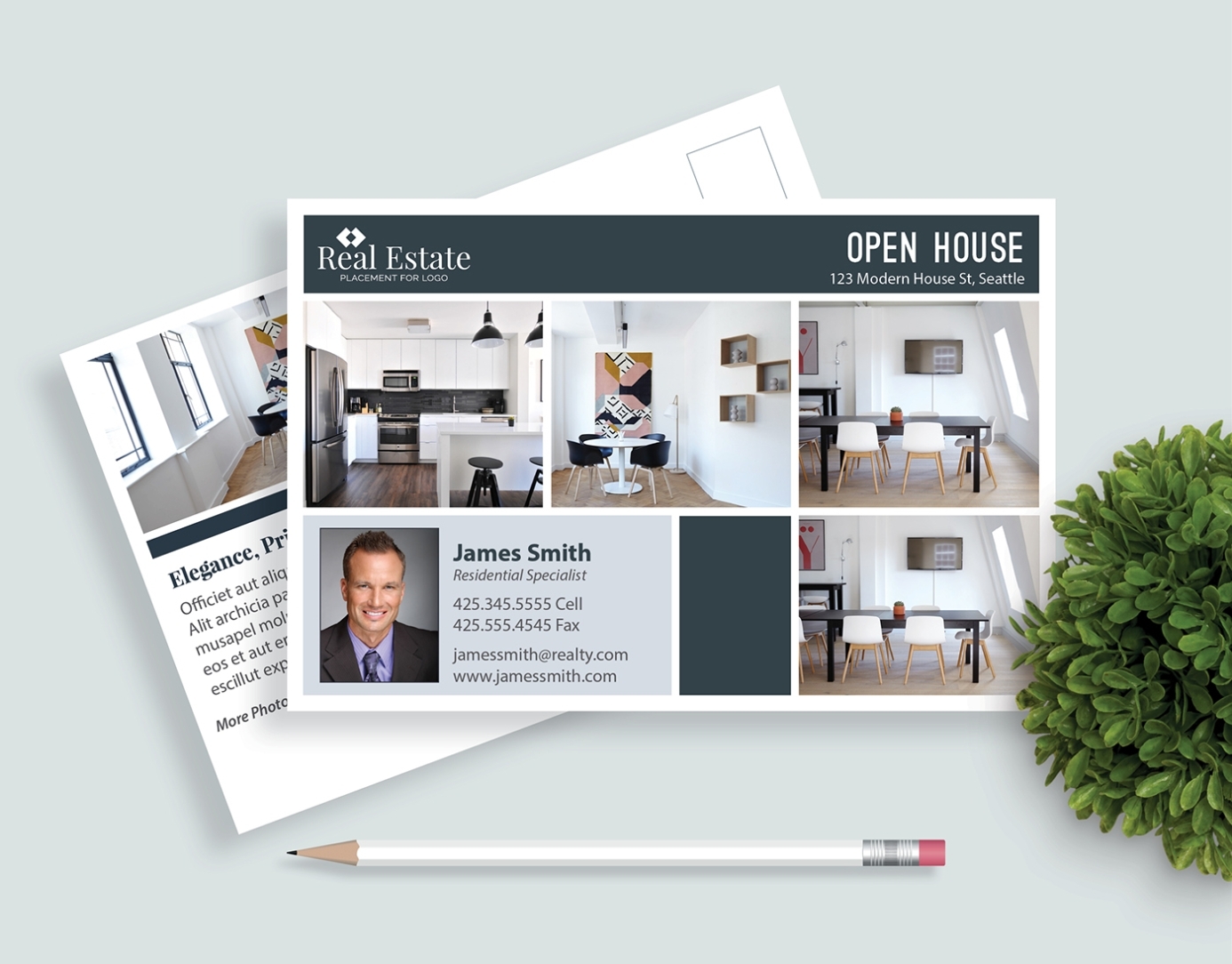 Real Estate Postcard Templates On Behance Throughout Real Estate Postcard Design Templates