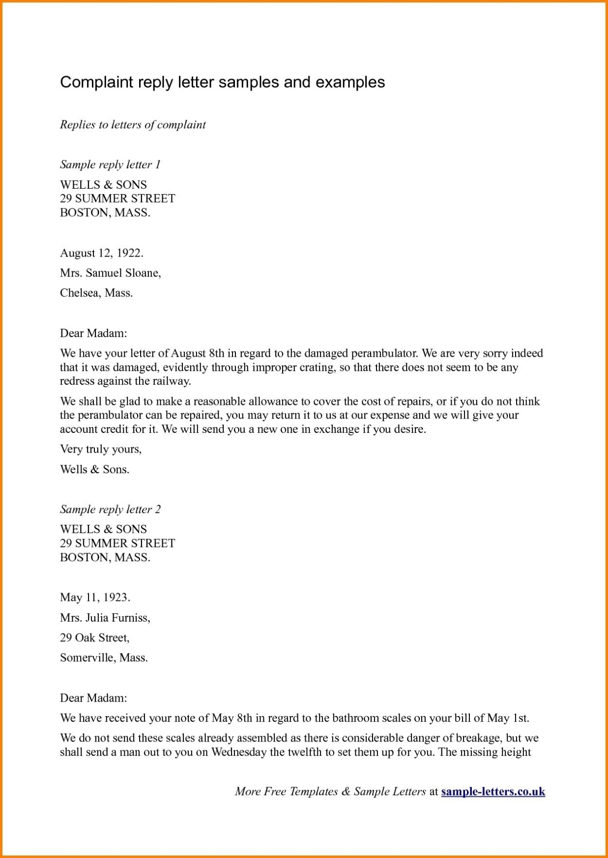 Reply To Patient Complaint Letter Template Examples - Letter Template Regarding Grievance Template Letters