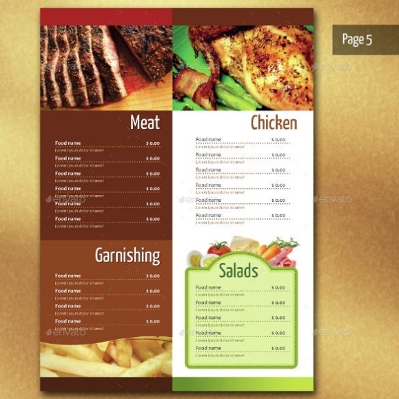 Restaurant Menu - 25+ Free Templates In Psd, Word, Pages | Free Intended For Menu Template For Pages
