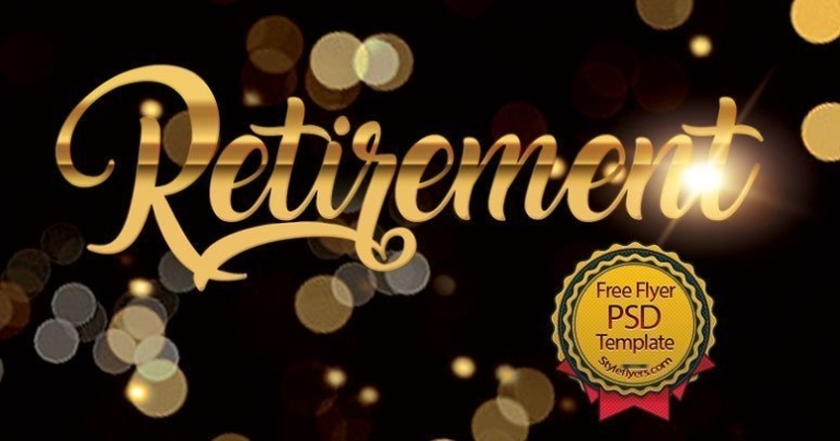 Retirement Free Psd Flyer Template Free Download #20819 - Styleflyers regarding Free Retirement Flyer Templates