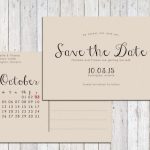 Rustic Save The Date Printable, Save The Date Postcard, Save The Date inside Vintage Postcard Save The Date Template