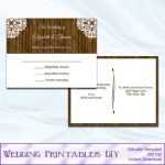 Rustic Wedding Rsvp Postcard Template Diy By Weddingprintablesdiy regarding Wedding Rsvp Postcard Template Free