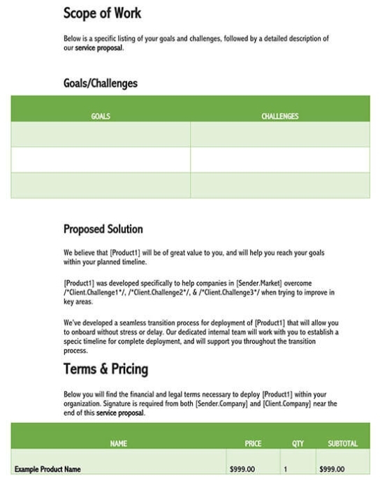 Sales Proposal (How To Write) | 8 Free Templates &amp; Examples inside Business Sale Proposal Template