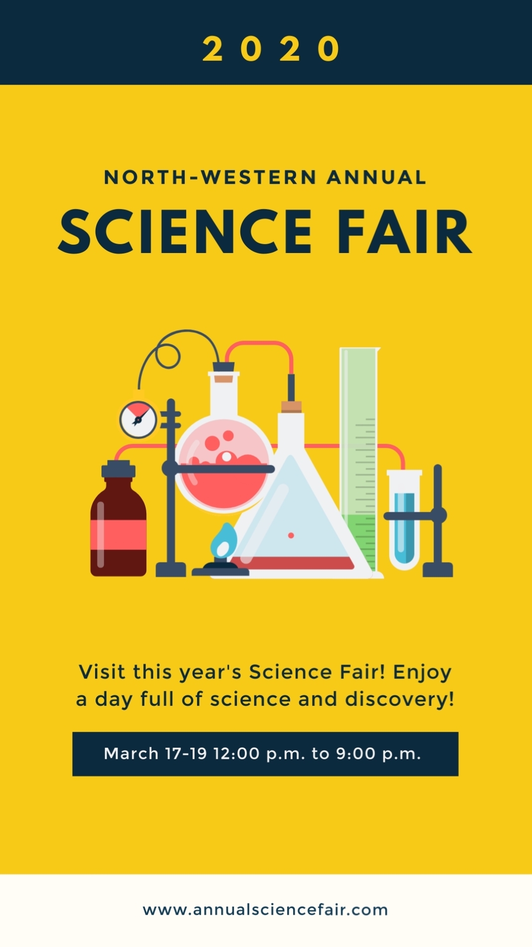 Science Fair Vertical Template | Visme within Science Fair Labels Templates