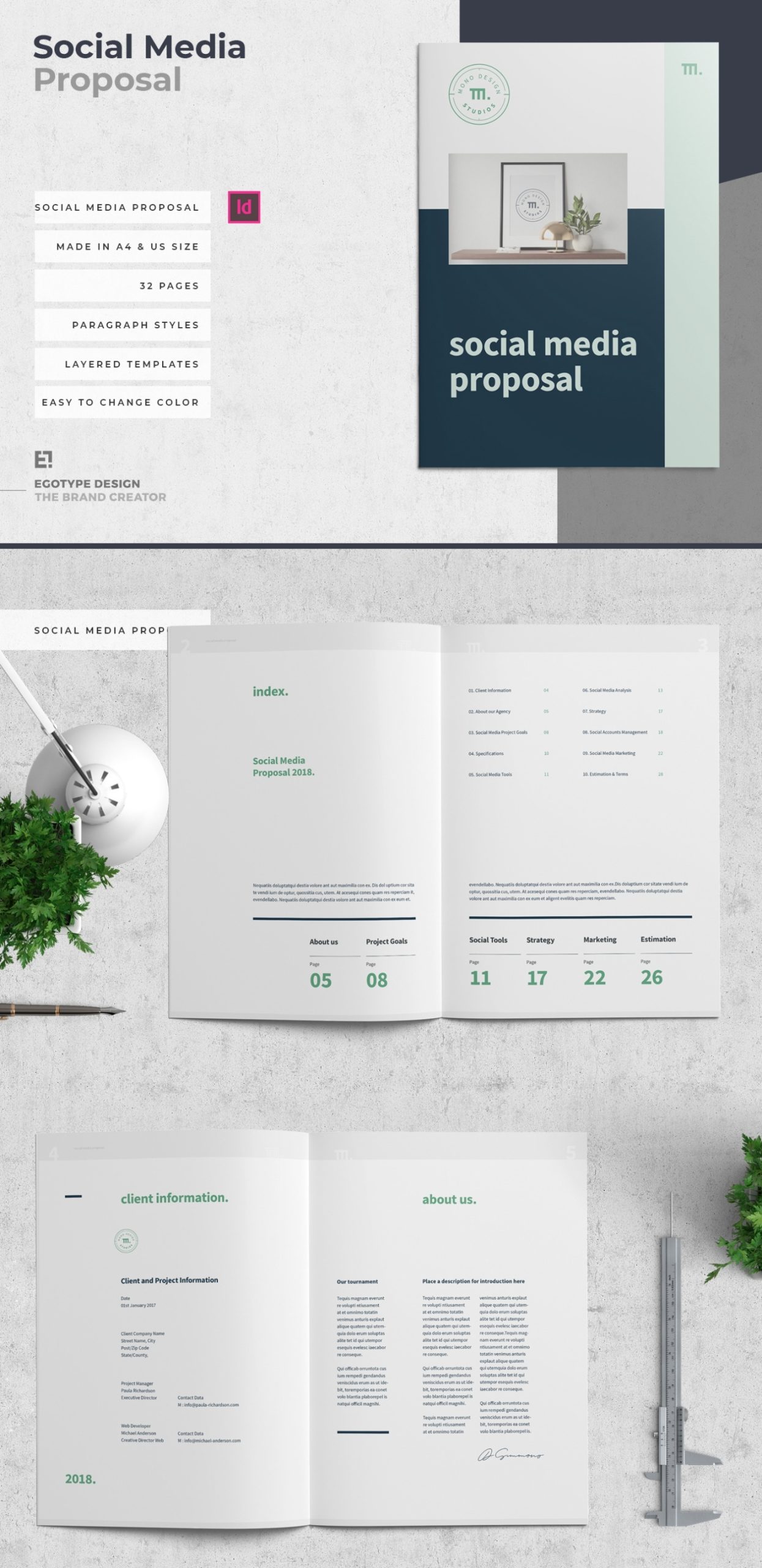 Social Media Proposal Template On Behance For Social Media Proposal Template