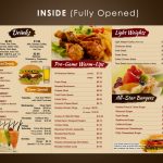 Sports Bar Menu Design For A Company By Mdesigns ™ | Design #5108588 within Sports Bar Business Plan Template Free