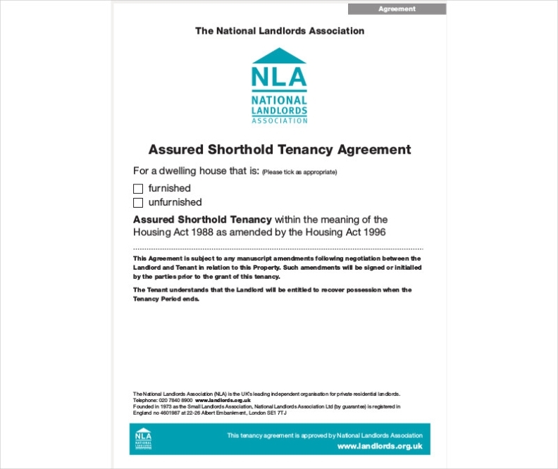 Tenancy Agreement Examples - 15+ Pdf, Word | Examples In Assured Short Term Tenancy Agreement Template