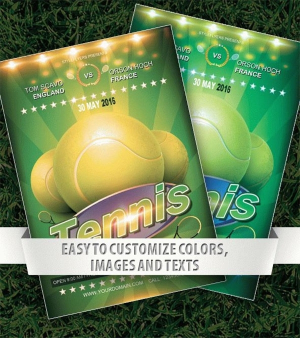 Tennis Flyer Templates - Free & Premium Psd Ai Png Eps Downloads For Tennis Flyer Template Free
