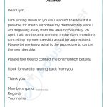 Terminate Gym Membership Letter | Format, Samples, Examples And How To inside Gym Membership Cancellation Letter Template Free
