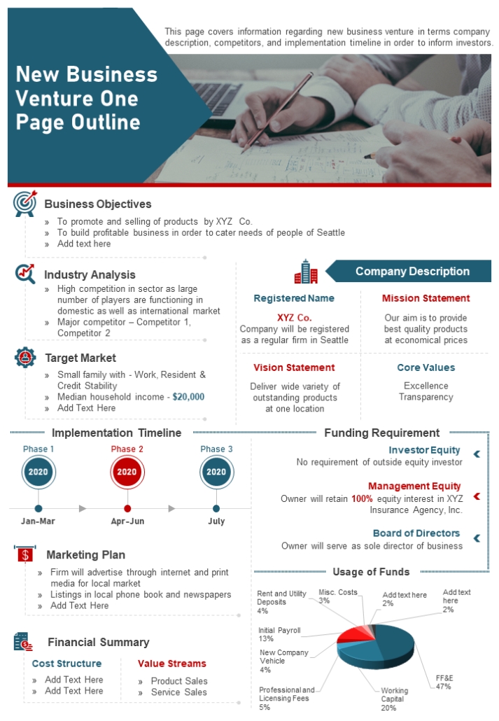 Top 10 One Pager Startup Templates To Convey The Brilliance Of Startup within Business One Sheet Template
