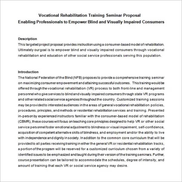 Training Proposal Template - Free Sample, Example, Format Download! With Regard To Workshop Proposal Template