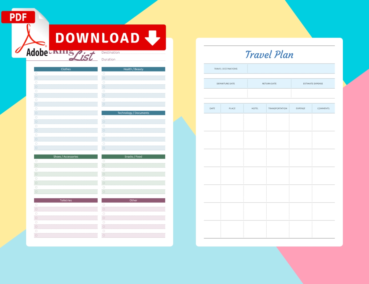 Travel Planner Templates With Travel Agenda Template