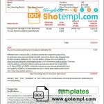 Usa Aia Invoice Template In Word And Pdf Format, Fully Editable pertaining to Usa Invoice Template