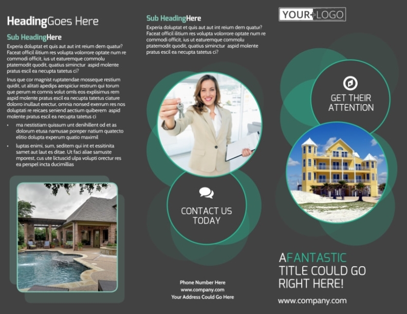 Vacation Home Rental Brochure Template | Mycreativeshop Inside House Rental Flyer Template