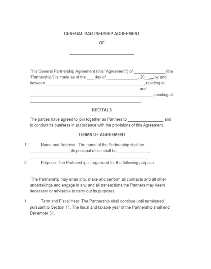 [View 32+] 28+ Partnership Agreement Small Business Contract Template Inside Free Small Business Partnership Agreement Template