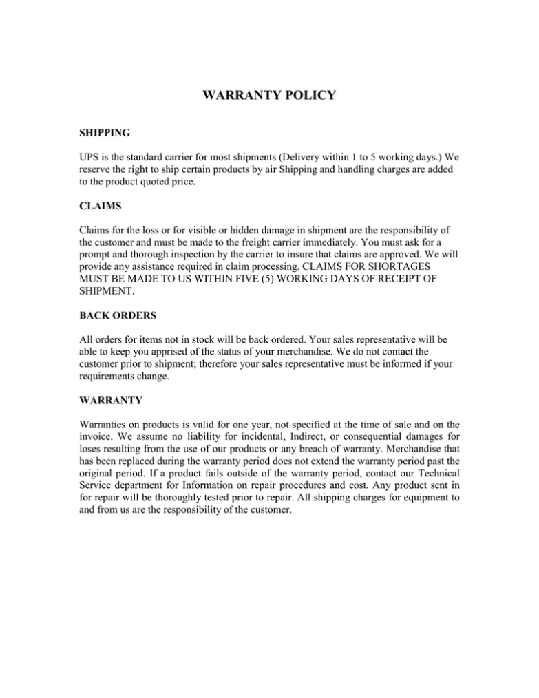 Warranty - The Home Depot In Extended Warranty Agreement Template