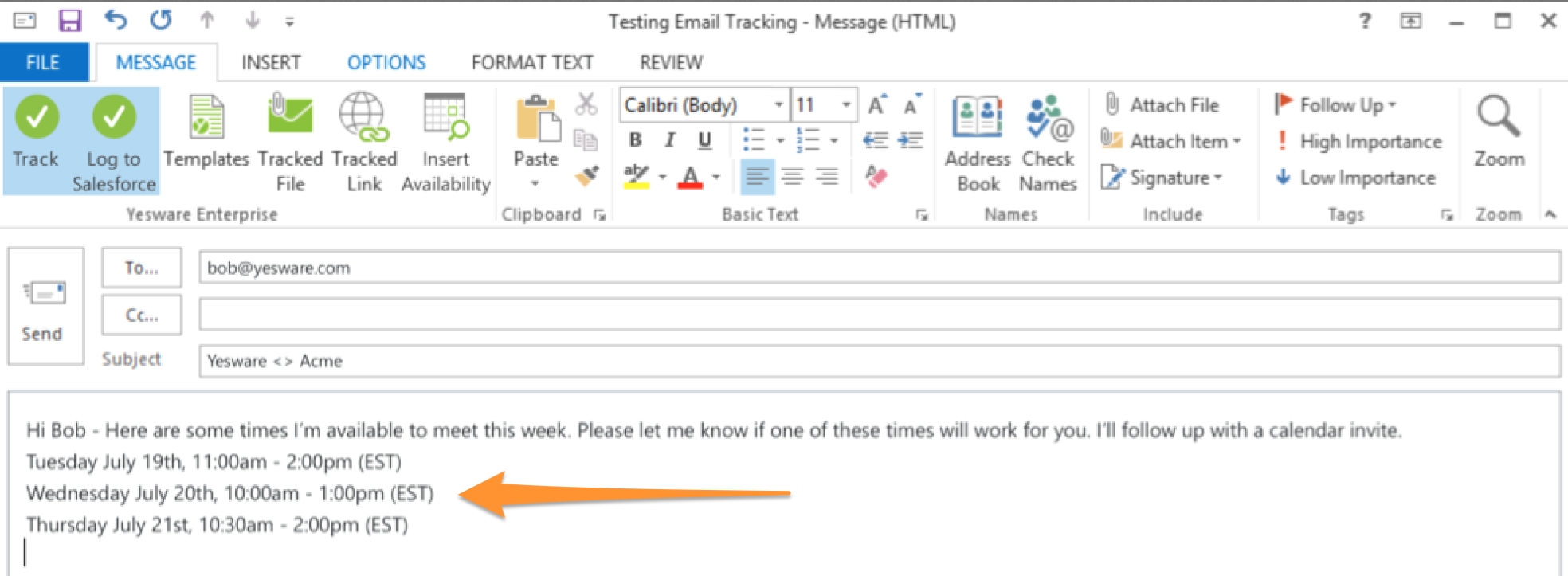 What'S New: September 2016 Product Updates For Outlook - Yesware Blog For Outlook Meeting Invite Template